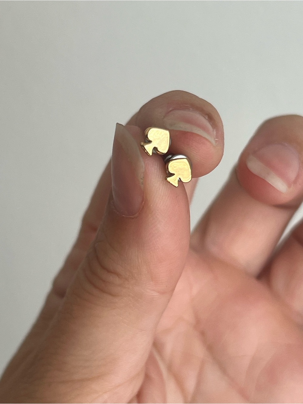 kate spade Polished Gold Spade Stud Earrings
